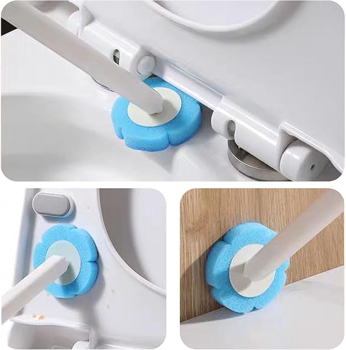 Disposable Toilet Brush, 36 PCS Toilet Brush Replacement Head, Toilet Wand Replacement Heads, Disposable Toilet Cleaning System, Toilet Wand Heads for Bathroom(Three Colors)