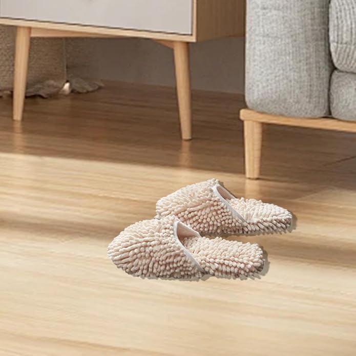 Cleaning Shoes,Mop Shoes Slippers, Multifunction,Absorbent Polyester Base Board Cleaner,for Sweeping Dirt Dust Home Office