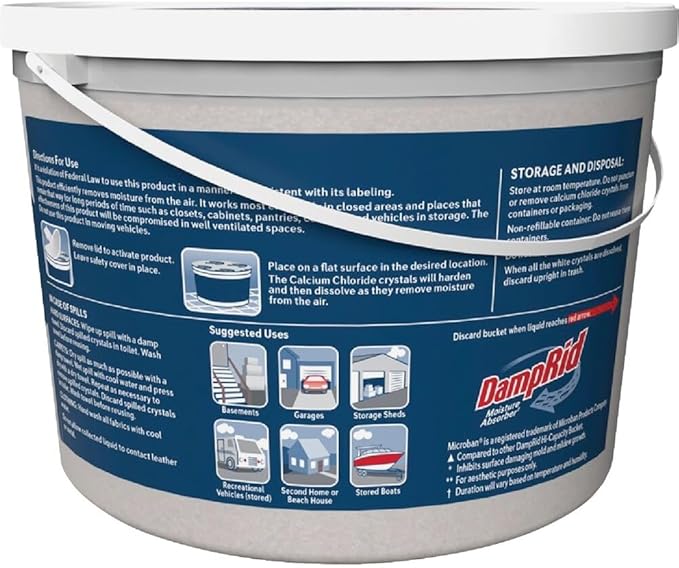 WM Barr Damp Rid Fg50t 2 Lb Frangrance Free Hi-Capacity Moisture Absorbers