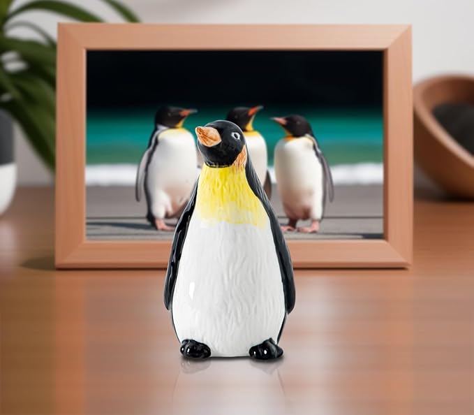 Penguin Baking Soda Holder For Fridge Ceramic Baking Soda Container Cute Bake Soda Holder For Refrigerator Odor Eliminator, Fun Kitchen Gadgets, Baking-Soda Fridge Smell Remover