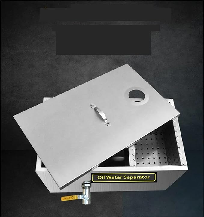 Grease Trap, Stainless Steel Oil Water Separator For Kitchen Grease Trap Filter