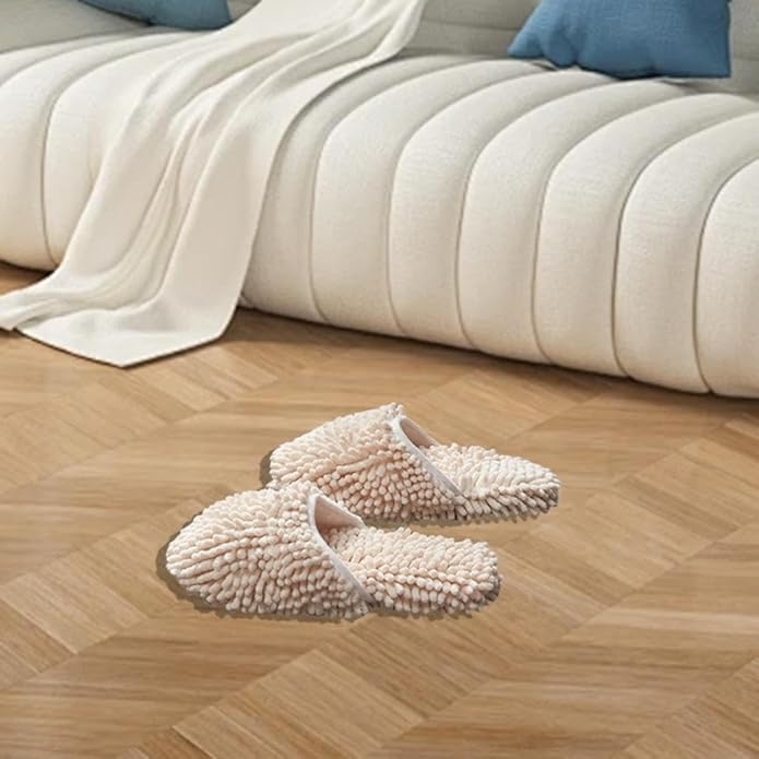Cleaning Shoes,Mop Shoes Slippers, Multifunction,Absorbent Polyester Base Board Cleaner,for Sweeping Dirt Dust Home Office