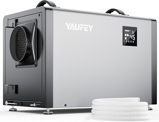Yaufey 216 Pints Commercial Dehumidifier with Pump and Drain Hose for Crawlspace, Basements, Industrial Space, large room for Space up to 8000 Sq. Ft. - Auto Defrost, 5-Year Quality Coverage