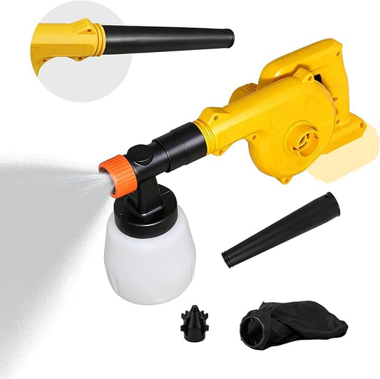 4-in-1 Electric Diatomaceous Earth Duster & Leaf Blower & Paint Sprayer & Vacuum Cleaner Function, Compatible with DeWALT 20V Battery (no Battery), Multi-Functional Dust Applicator/Powder Sprayer