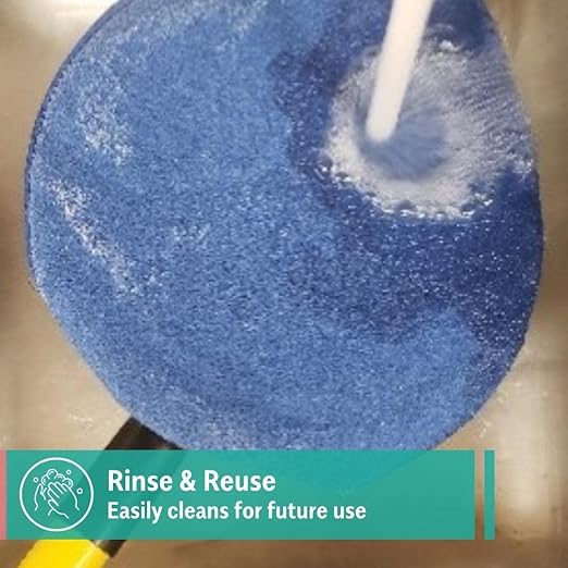 CHOMP! Scouring Pads Refill Pack: 5 Minute CleanWalls 2 pak Bathroom Shower Tile Glass Fiberglass Soap Scum Hardwater Stains Calcium