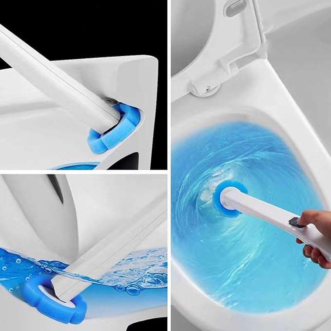 Disposable Toilet Brush, 36 PCS Toilet Brush Replacement Head, Toilet Wand Replacement Heads, Disposable Toilet Cleaning System, Toilet Wand Heads for Bathroom(Three Colors)
