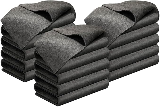 2026 New Thickened Magic Cleaning Cloth, Upgrade Reuseable Streak Free Microfiber Cloth Magic Fiber Microfiber Cleaning Cloth, Multipurpose Miracle Rags for Kitchen,Window,Glass,Cars (15pcs, 12x12 in)