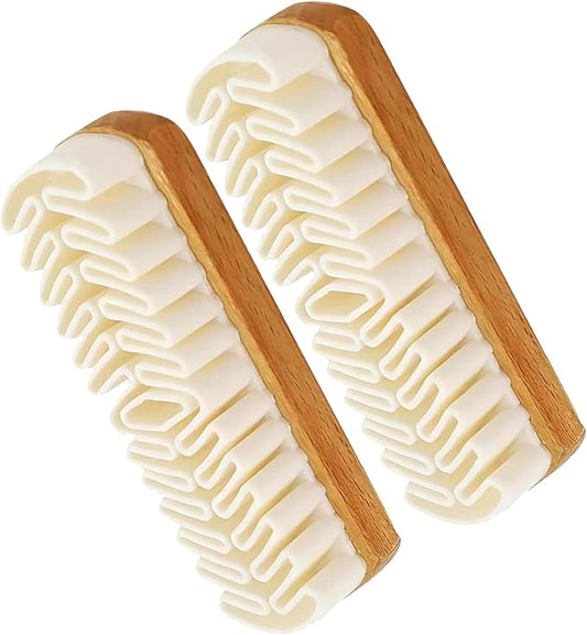 2PCS 2-in-1 Rubber Shoe Brush Cleaner, Dual Pack with Enhanced Dust-Absorbing Texture, Safe for Nubuck, Flocked and Matte Leather