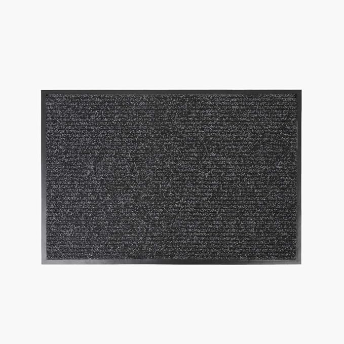 Notrax 109 Brush Step Carpeted Indoor/Outdoor Entrance Mat for Home or Office, 3' X 4', Absorbent Slip Resistant Heavy Duty Entry Mat, Charcoal, 109S0034CH
