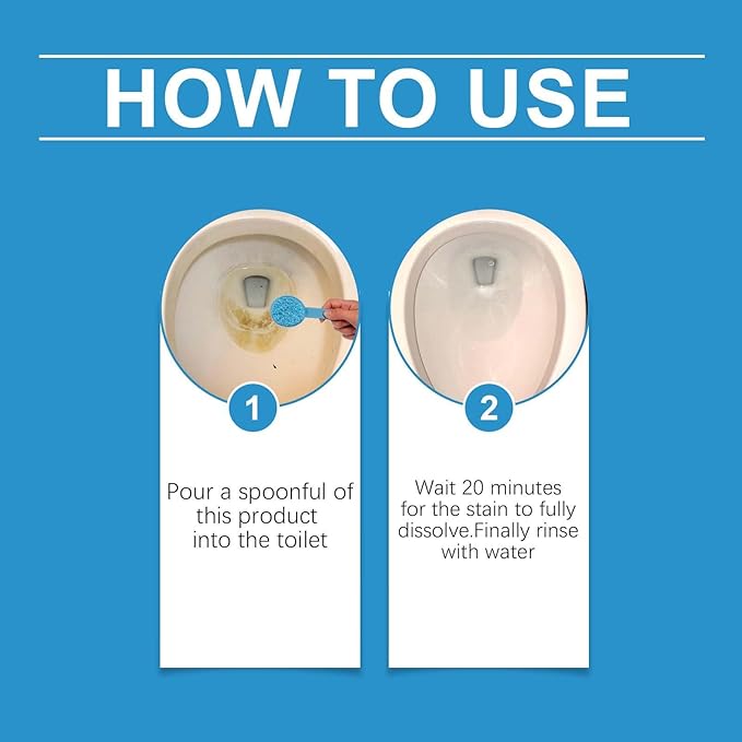 Foaming Toilet Cleaner, Toilet Bowl Cleaner, Powerful Refresh Bowl Cleaner Powder Packets, Self Activating Powder, Deep Cleaning