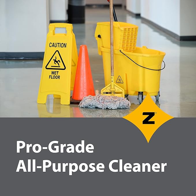 Zeiff Pro-Grade All-Purpose Cleaner & Deodorizer - Deep Cleaning & Odor Eliminating Formula For Professional & Home Surfaces - 1 Gallon Concentrate - Fresh Breeze