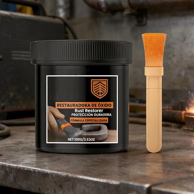 Rust Converter - Rust Stain Remover Agent, Iron Cleaner for Furniture, Fast Action with Easy Application, Garage Supply, Metal Solution for Bathroom and Plumbing