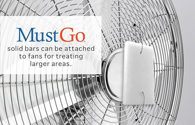 Solid Bars - Controls, Removes and Prevents Musty Odors in Closets, Basements, Attics, Sheds and Storage Units - Unscented (2 Pack)