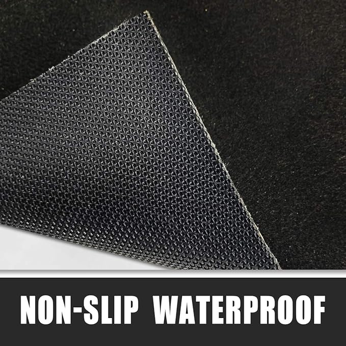 LINLA 61 x 39 in-Absorbent Oil Mat Contains Liquid Garage Floor Mat, Motorcycle Mat for Garage，Reusable, Washable, Protects Garage Floor or Driveway Surface, Shop,Parking,
