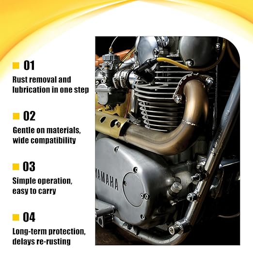 2Pcs Anti-Rust Lubricant Spray & Rust Remover, Rust Remover Spray for Metal, Multi-Purpose Fast-Acting Powder Remover Sprays for Vehicles, Tools, Chains