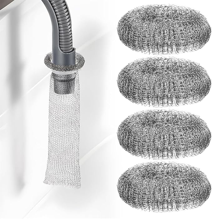 Lint Traps 10 Pieces Lint Trap Laundry Mesh Washer Hose Filter Hose Screen Filter Catcher with 10 Pcs Cable Ties Sink Drain Hose Filter Catcher for Washing Machine Hose
