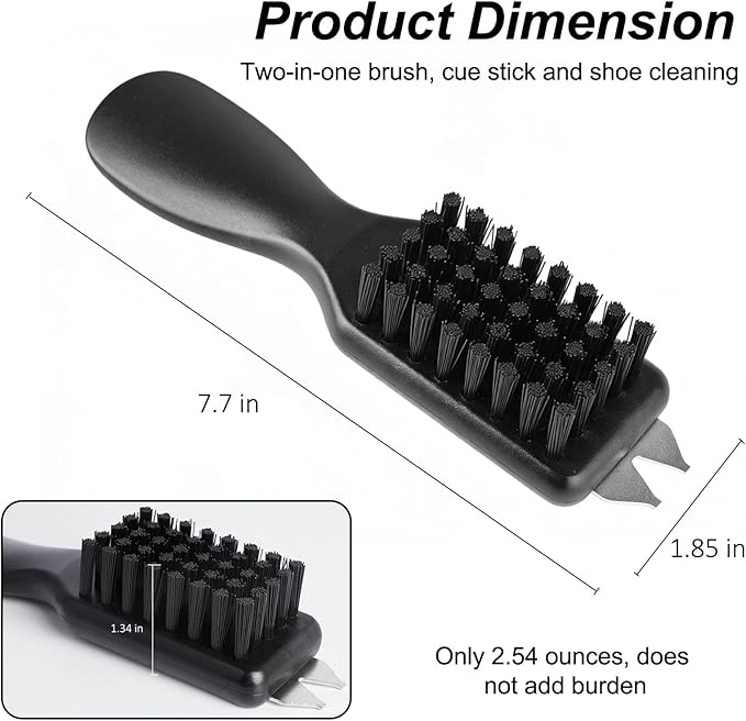 Durable Golf Club Groove Cleaner Brush and Shoes Brush With Handle - Dirt Mud Remover Tool for Golf Clubs and Shoes - Retractable Zip-line Aluminum Carabiner