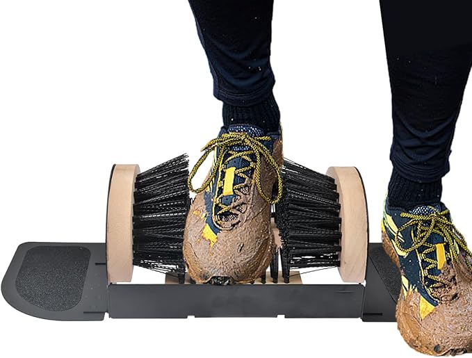 Boot Scraper, Boot Mud Cleaning Scraper, Heavy Duty Shoe Cleaning Brush for Outdoor Mud Snow Farm Camping Entryway Dirt Porch Entrance Home, Keeps Shoes and Boots Clean, Sturdy Outdoor Accessory