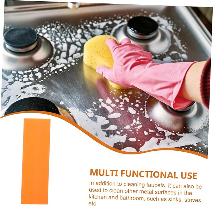 Multipurpose Limescale Eraser Rubber for Kitchen Bathroom Pan Rust Eraser Safe Reusable Dish Washing Scrubber for Counter Stove Stains