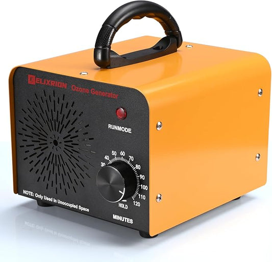 Ozone Generator – 80,000mg/h High-Capacity O3 Air Purifier for Odor Control Home, Kitchen, Car, Office, Basement, Pets, and Smoke – Covers Up to 6,000 Sq Ft