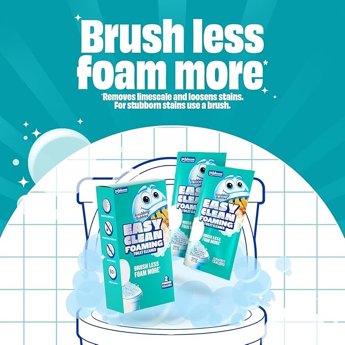 Scrubbing Bubbles Easy Clean Bathroom and Toilet Cleaner Ultimate Bundle, Includes 32oz Multipurpose Cleaning Trigger Spray + 2ct Foaming Toilet Cleaner Drop In Pouches + 13.58oz Aerosol Foaming Spray