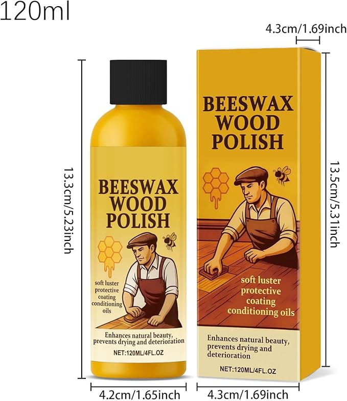 Wood Furniture Polish - Scratch Repair Dust Remover | Cleaner For Bedroom, Living Room Dining Room Apartment, Entryway, Cabinet, Table, Shelf, Desk, And Chairs