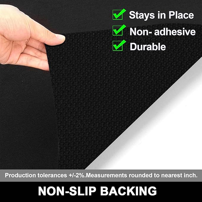 AiBOB Garage Floor Mat, 30 X 36 inches, Oil Spill Mat Under Car, Waterproof Backing Absorbent Pad Protects Floor, Durable, Reusable, Black