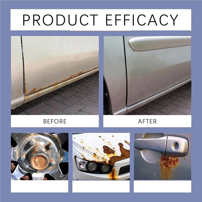 Rust Remover, Rust Removal Heavy Duty for Metal, Highly Concentrated Steel Remover, Removedor de Spray for Metal, Tools, Stainless Steel, Automotive Parts, Fast Acting Rust (1pcs)