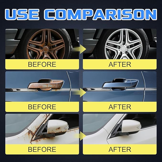 Rust Remover Spray for Metal,Rust Remover Spray Heavy Duty Metal Cleaner, Upgrade Rust Remover for Metal, Multipurpose Rust Stain Remover Spray (1PC)
