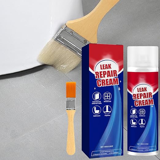 Roof Sealant Liquid - Quick Dry Liquid Sealer | Long-Lasting Waterproof Coating for Walls Window Gutters Concrete, and Bathroom Surfaces, Easy Patch Repair & Leak Protection 100ml