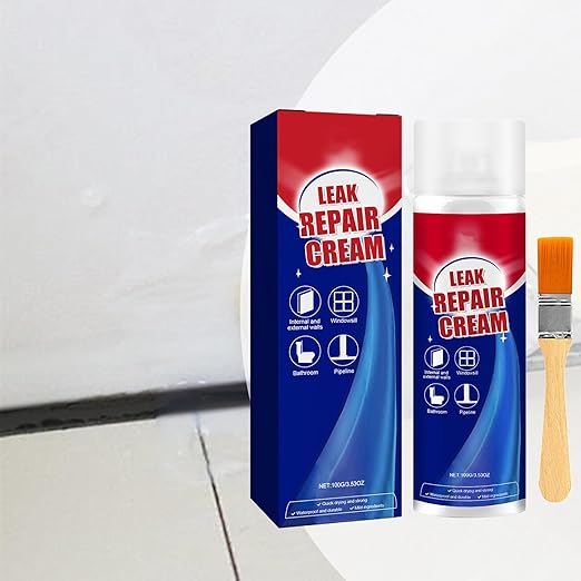 Roof Sealant Liquid - Quick Dry Liquid Sealer | Long-Lasting Waterproof Coating for Walls Window Gutters Concrete, and Bathroom Surfaces, Easy Patch Repair & Leak Protection 100ml