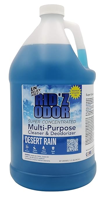 Unbelievable! RID'Z Super Concentrate Multi-Purpose Cleaner & Deodorizer - Desert Rain, 1 Gallon, 1 Count, 128 Fl Oz (Pack of 1)