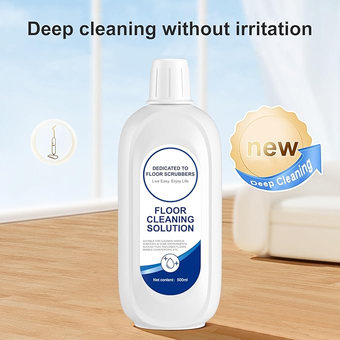 Nukisa Floor Cleaning Solution Compatible With Tineco, Deep Cleans for Multiple Hard Floors, Suitable With All Robot Vacuums with Mopping and Cordless Wet/Dry Vacuum Mop Cleaner (Original 2 Bottle)