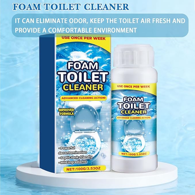 Foaming Toilet Bowl Cleaner | 2026 Advanced Formula for Deep Cleaning | Universal Use for Toolets & Squatting Pans | Easy Application, Fresh Scent