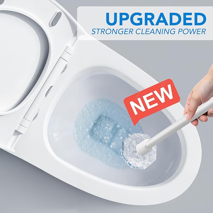 50 Count Toilet Wand Refills for Clorox, Upgrade Disposable Replace Brush Heads Compatible with Clorox Toilet Wand for Toilet and Bathroom Cleaning