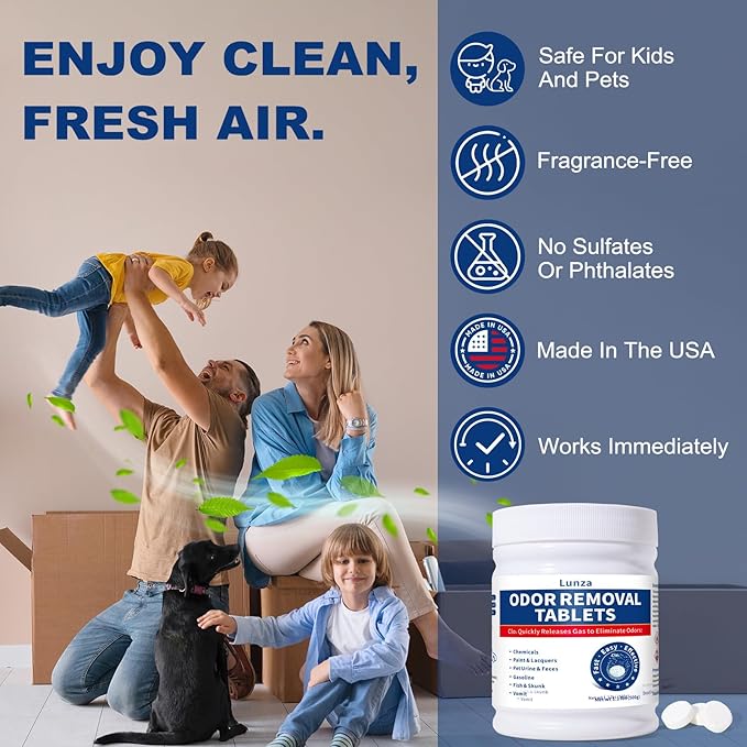 Odor Removal - Professional Smoke & Pet Odor Remover for Cars, Homes, Carpets & Offices - Fast-Acting, 1-Pack (1.1 lb)