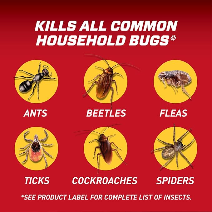 Ortho Home Defense Insect Killer for Indoor & Perimeter2 with Comfort Wand Plus Refill Bundle - Ready-To-Use Bug Spray, Kills Ants, Roaches, and Spiders, 1.33 gal.