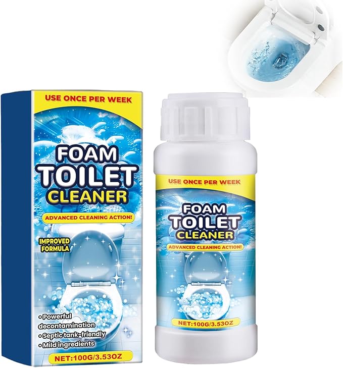 Foaming Toilet Bowl Cleaner | 2026 Advanced Formula for Deep Cleaning | Universal Use for Toolets & Squatting Pans | Easy Application, Fresh Scent