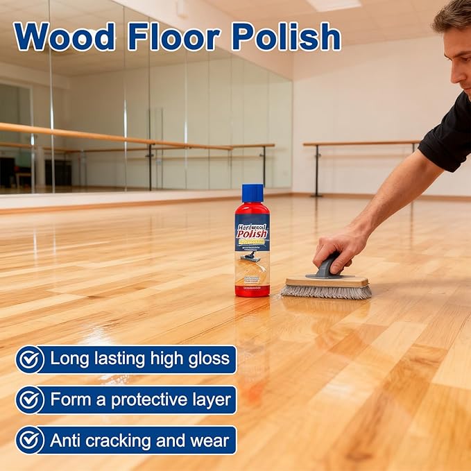 Hardwood Floor - Wood Restore Cleaner, Natural Floor Liquid with Shine Formula, 100ml with Easy Apply, Wood for Bedroom Entryway Living Room, Apartment Cabinet for Table