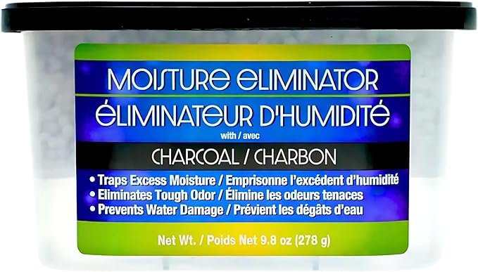 Charcoal Moisture Absorber, 9.8 oz Humidity Control Odor Neutralizer for Home Office Closet Bathroom Basement Enclosed Spaces