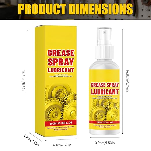 2Pcs Anti-Rust Lubricant Spray & Rust Remover, Rust Remover Spray for Metal, Multi-Purpose Fast-Acting Powder Remover Sprays for Vehicles, Tools, Chains