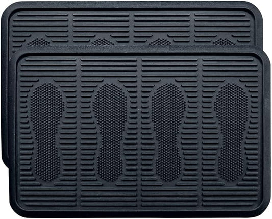 SafetyCare Rubber Shoe & Boot Tray - Multi-Purpose - 24 x 16 Inches - 2 Mats