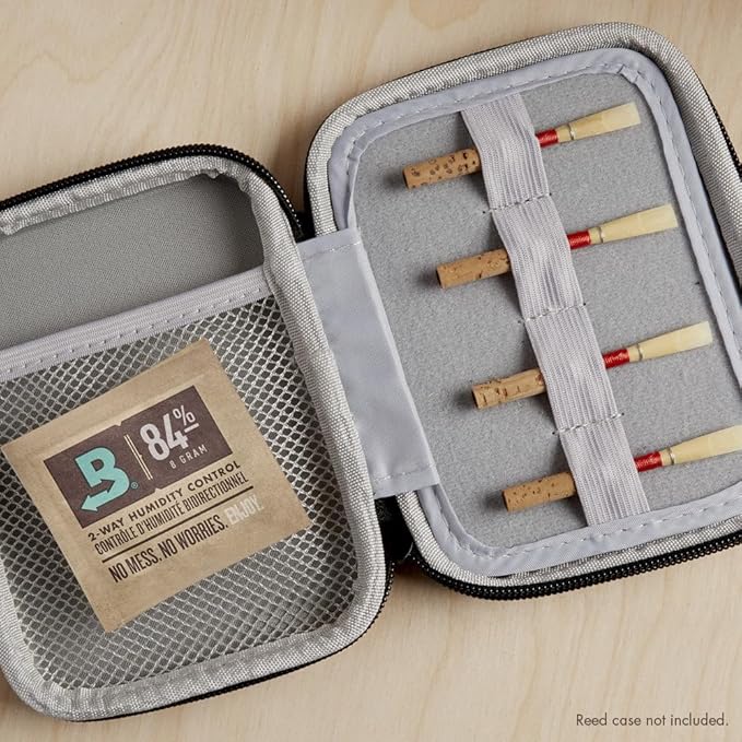 Boveda 84% Two-Way Humidity Control Packs for Woodwind Reeds – Size 8, 10 Pack – Moisture Absorbers – Protects Against Drying & Splitting – Individually Wrapped Reed Humidifiers for Day-of Performance