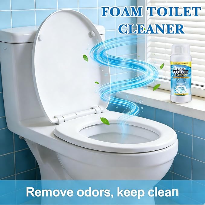Foaming Toilet Bowl Cleaner | 2026 Advanced Formula for Deep Cleaning | Universal Use for Toolets & Squatting Pans | Easy Application, Fresh Scent