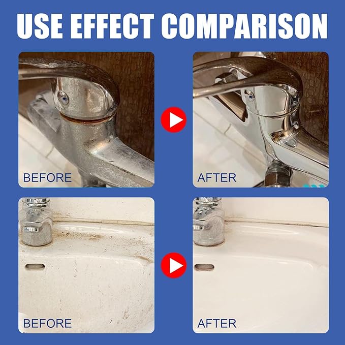 Bathroom Descaler Foam Cleaner Spray, Fast-Acting Powerful Stubborn Stains & Limescale Remover, All-Purpose Bubble Foam Cleaner for Bathroom, Toilet, Shower, Glass, Sink and More (2)