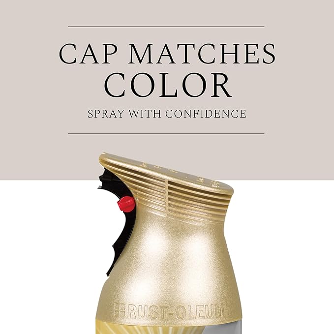 Rust-Oleum 387992- Universal All Surface Metallic Spray Paint, 11 oz, Matte Gold
