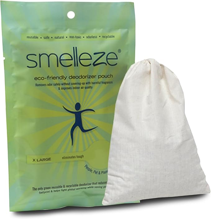 SMELLEZE Reusable Cooking Smell Removal Deodorizer Pouch: Get Food Odor Out Without Fragrances in 150 Sq. Ft.