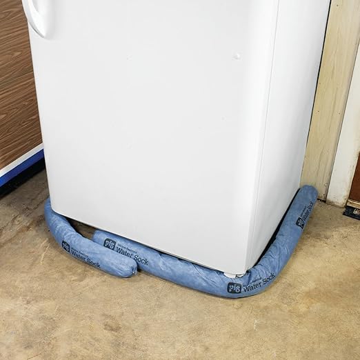 PIG Mildew-Resistant Absorbent Sock | Water Absorbing Snake | 3" W x 10' L | Absorbs up to 2.5 gal per Sock | 1 Count | PM50637