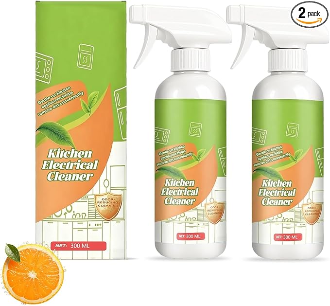 Electrolyzed Ion Kitchen Cleaner Spray, Multi-purpose Household and Kitchen Cleaning Spray, Multi Purpose Cleaner for Hold, Oven, Stove, Range Hood, Easy Cleaning Household Item (2, Medium)