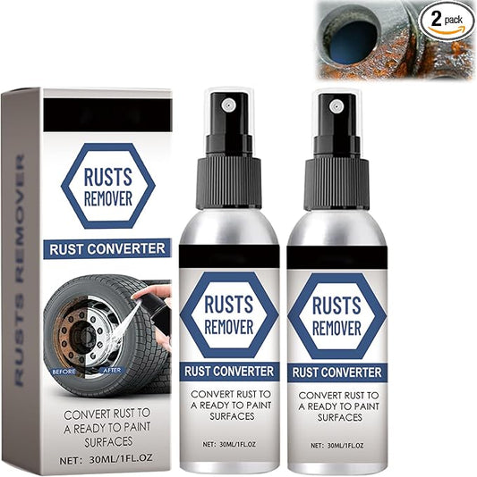 2PCS Nexa Rust Remover Spray,2025 Upgrade Rust Remover for Metal,Nexa 2.0 Anti Rusts Iron Out Spray,Iron Stain Cleaner, Heavy Duty Rust Dissolver for Metal, Tools, Cars, Chains